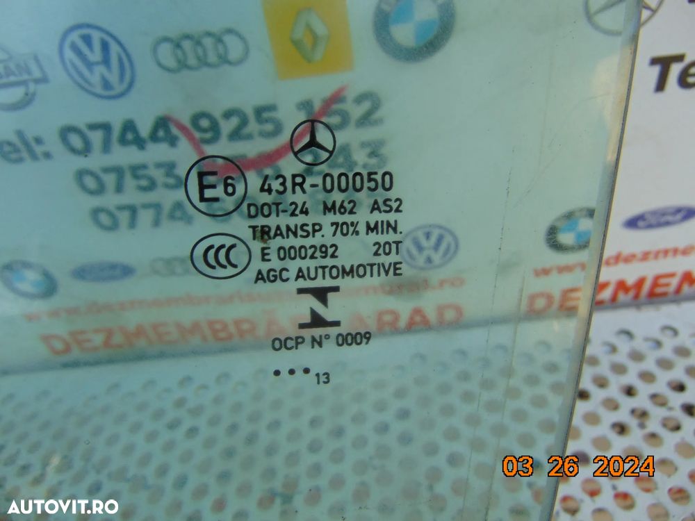 Geam Usa Mercedes CLA w117 geamuri usi stanga dreapta - 7