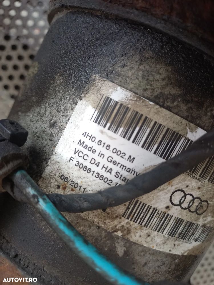 Perne Perna Aer Telescop Pneumatic Stanga Dreapta Spate Originale Audi A8 4H D4 An 2010-2011-2012-2013-2014-2015-2016-2017 94.000 Km Cod 4H0616001M 4H0616002M Dezmembrez Audi A8 4H D4 3.0 Tdi Quattro Motor CDT Cutie MXU Volan Stanga - Dezmembrari Arad - 7