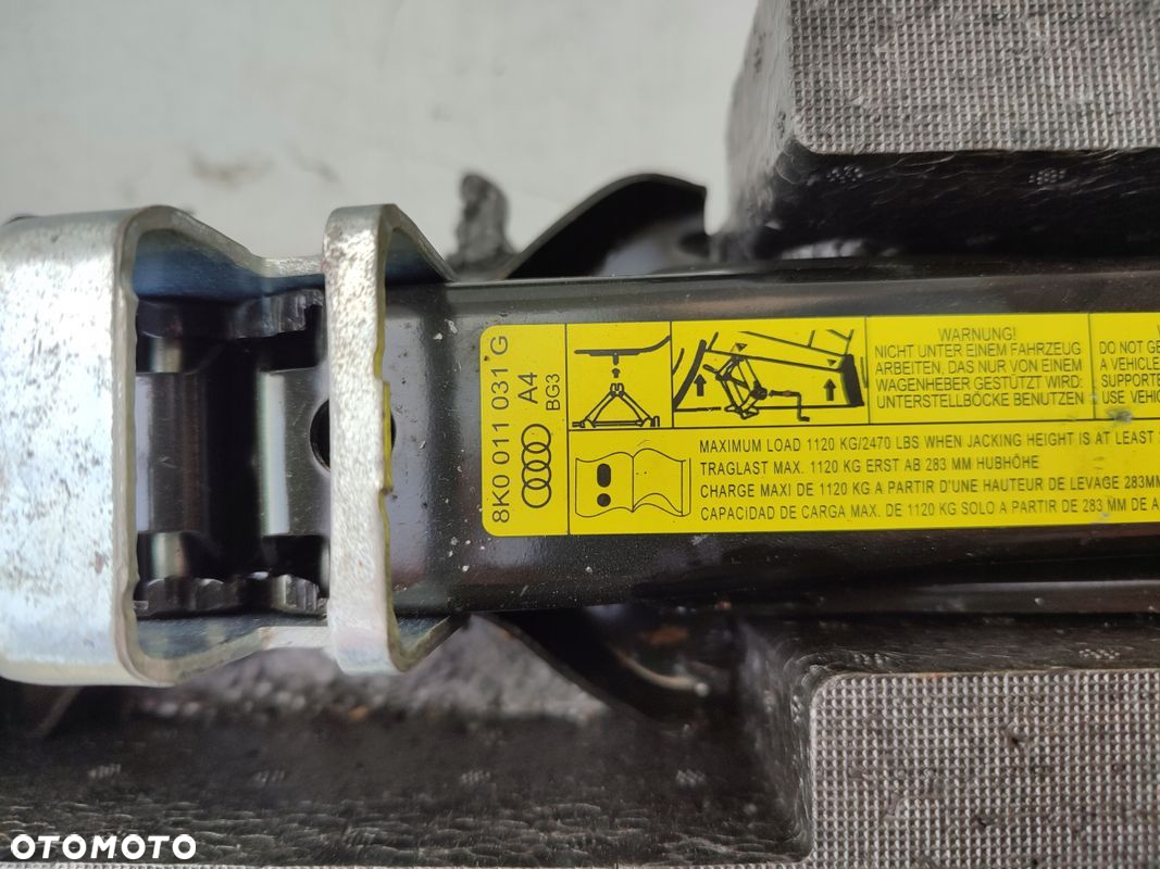 Lewarek + klucz AUDI A4 B8 SEDAN ORYGINAŁ 8K0011031G - 4
