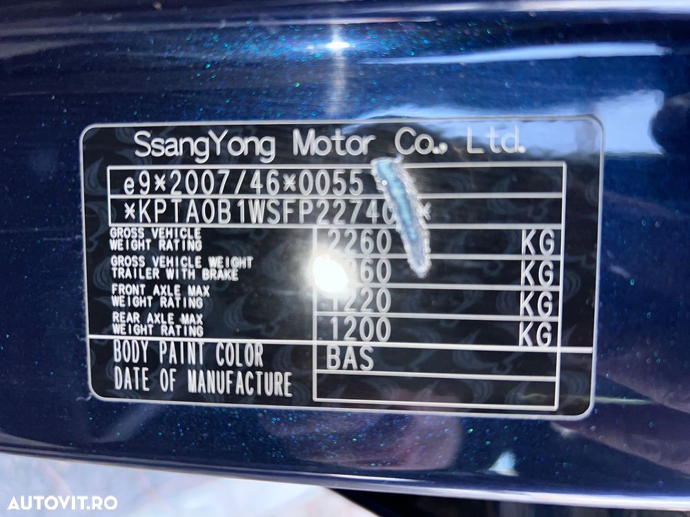 SsangYong Korando 2.2 e-XDI 220 4WD Automatik Sapphire - 21