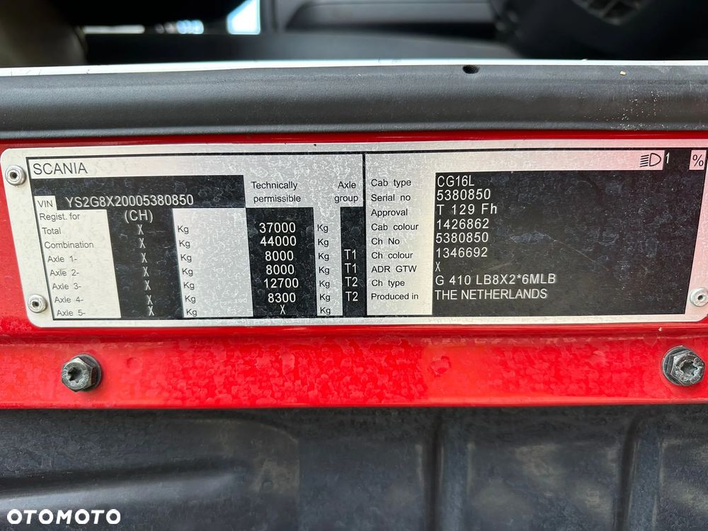 Scania G410 / 8x2 /euro 6 / SZWAJCARIA - 14