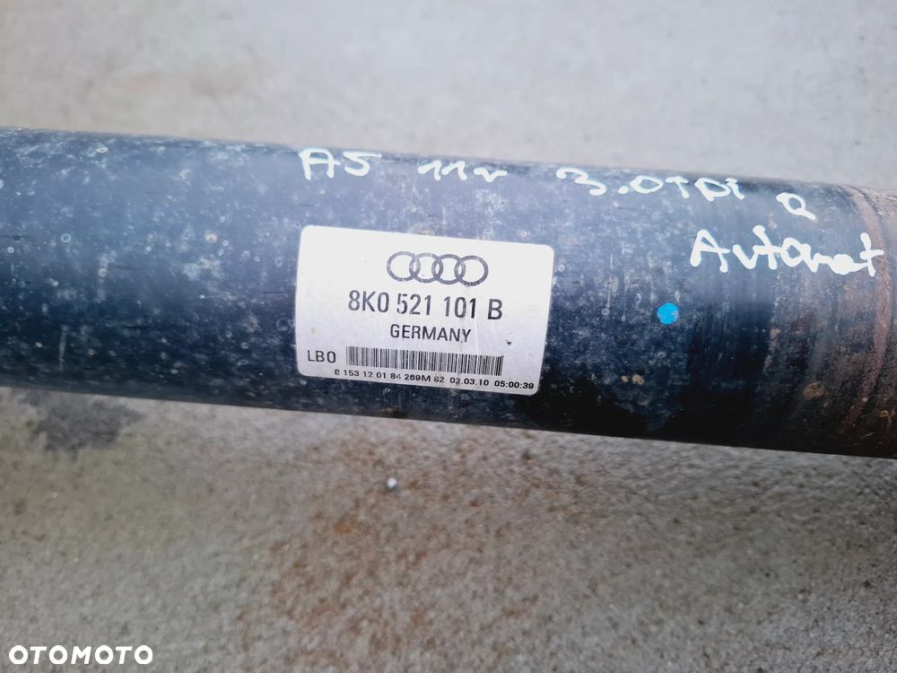 Wał Napędowy 8K0521101B Audi A4 B8 A5 8T Quattro - 9