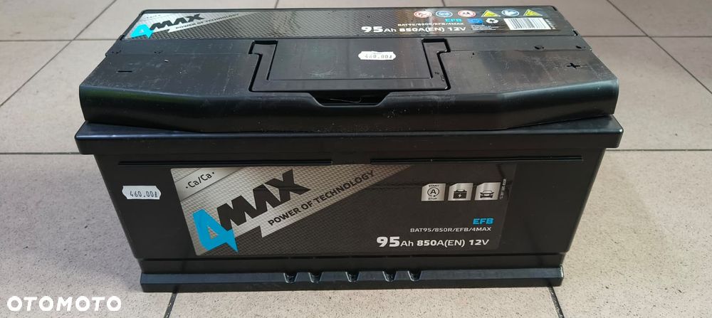 AKUMULATOR 4MAX EFB START STOP 12V 95Ah 850A NOWY - 1