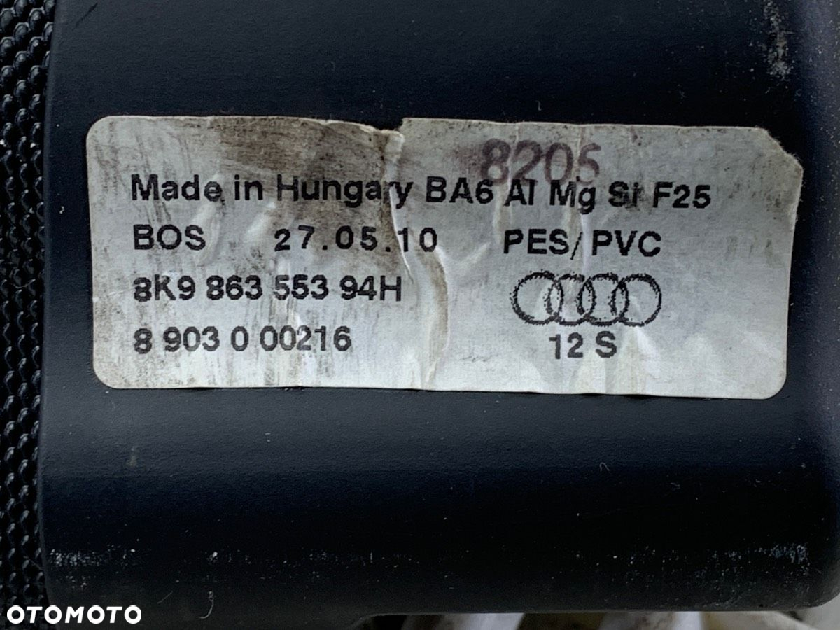 ROLETA BAGAŻNIKA - 390.00 PLN - AUDI A4 B8 Avant (8K5) 2007 - 2015 2.0 TDI 100 kW [136 KM] olej - 4