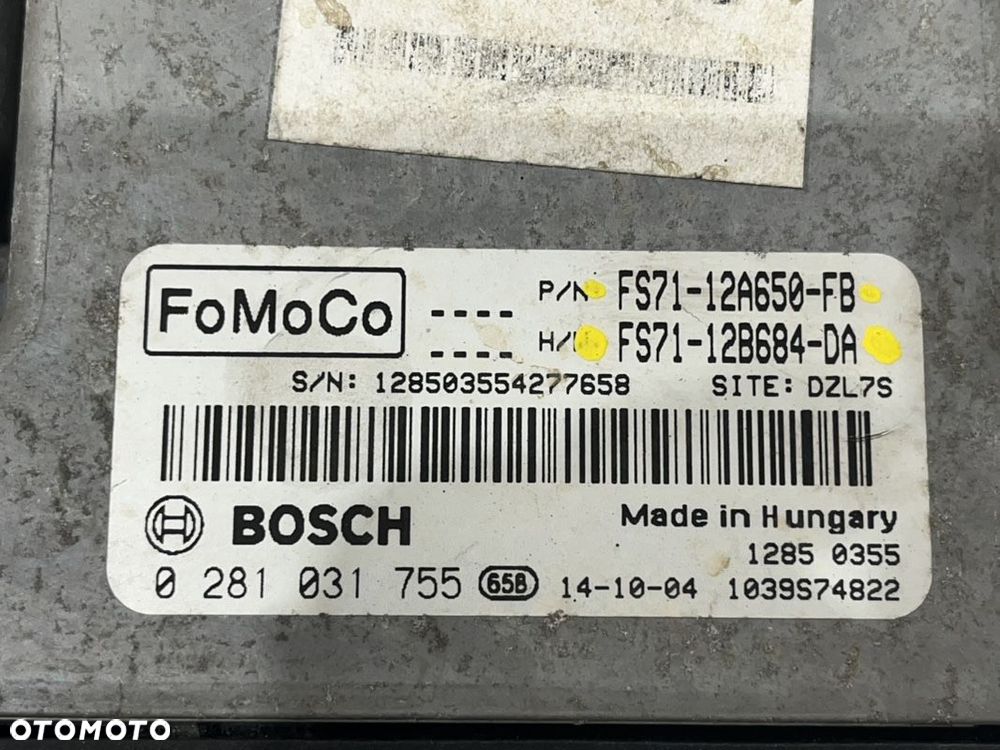 FORD MONDEO MK5 1.6 TDCI KOMPUTER STEROWNIK FS71-12A650-FB FS71-12B684-DA - 6