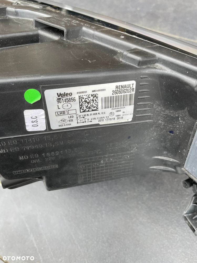 RENAULT MEGANE IV LAMPA LEWA reflektor lewy PRZÓD full led 260606202R - 6