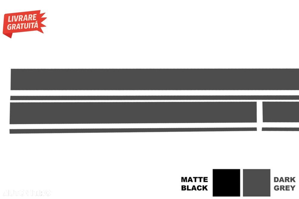 Set Stickere Capota Plafon Portbagaj si Laterale Gri Inchis Mercedes CLA W117 C117- livrare gratuita - 8
