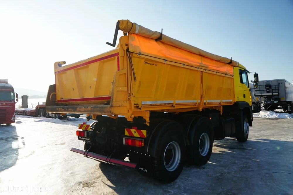 MAN TGA 26.410 / 6x4 / BASCULATOR 3 LATURĂ / MEILLER KIPER / MANUAL / - 13