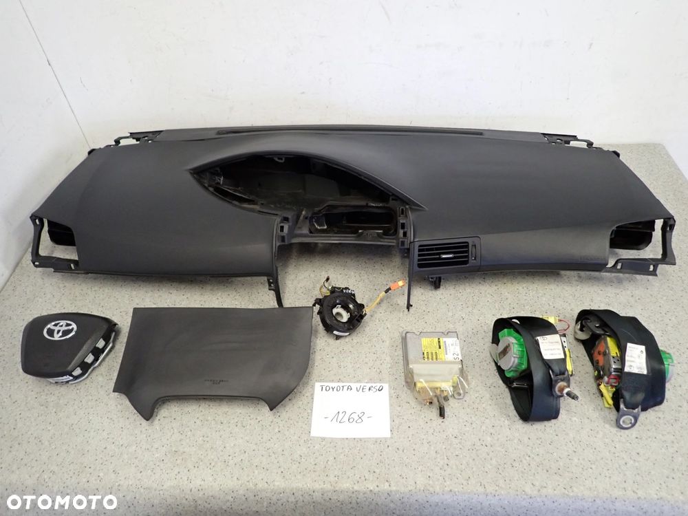 TOYOTA VERSO 09-13 PODUSZKI POWIETRZNE DESKA ROZDZIELCZA SRSY ZESTAW - 1