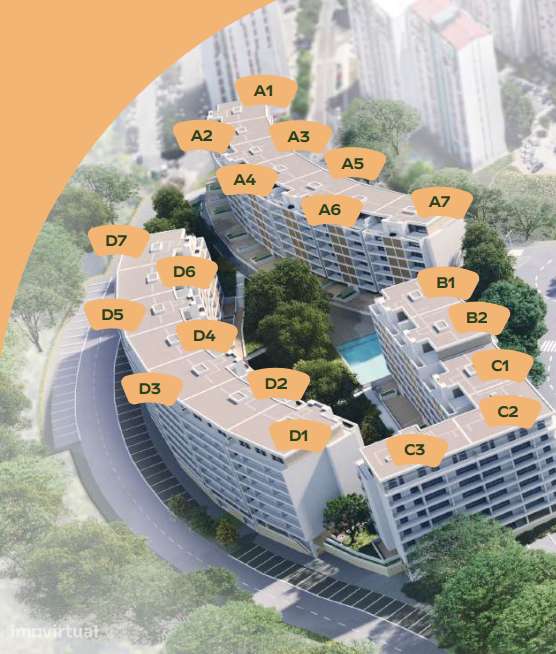 Cedência de posição – T1 com 2 varandas no ÉLOU Jardins (SOLYD) - Grande imagem: 3/6