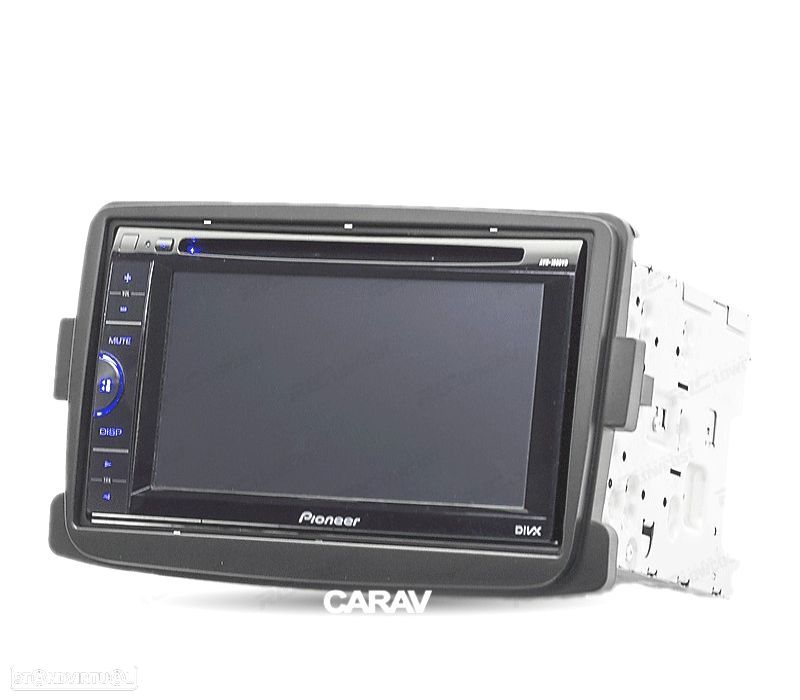 MOLDURA ADAPTADOR PRETO PARA RADIO 2-DIN PARA RENAULT DACIA DUSTER LOGAN CAPTUR SYMBOL DOKKER LODGY - 2