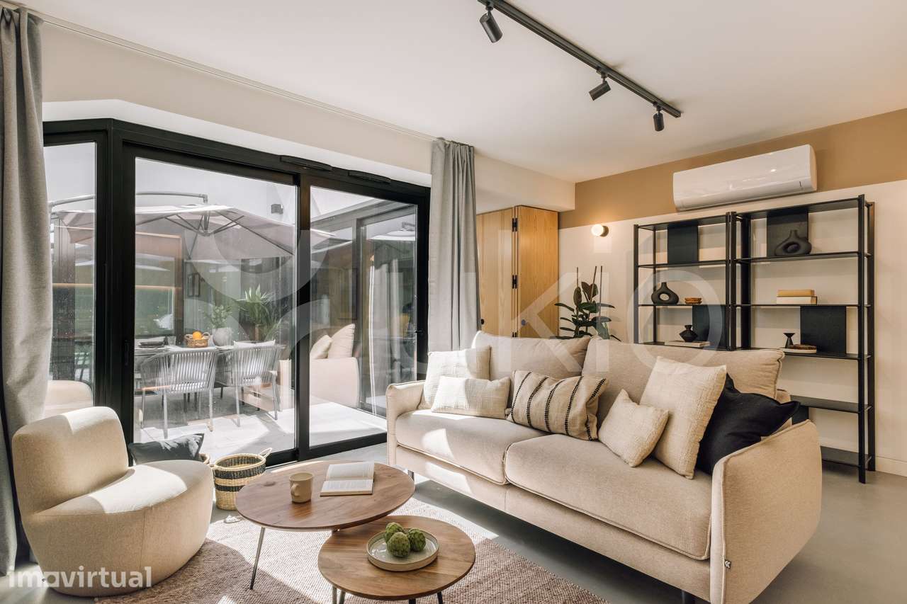 Apartamento T1 com pátio em Campo de Santana - Santa Marta - Grande imagem: 3/22