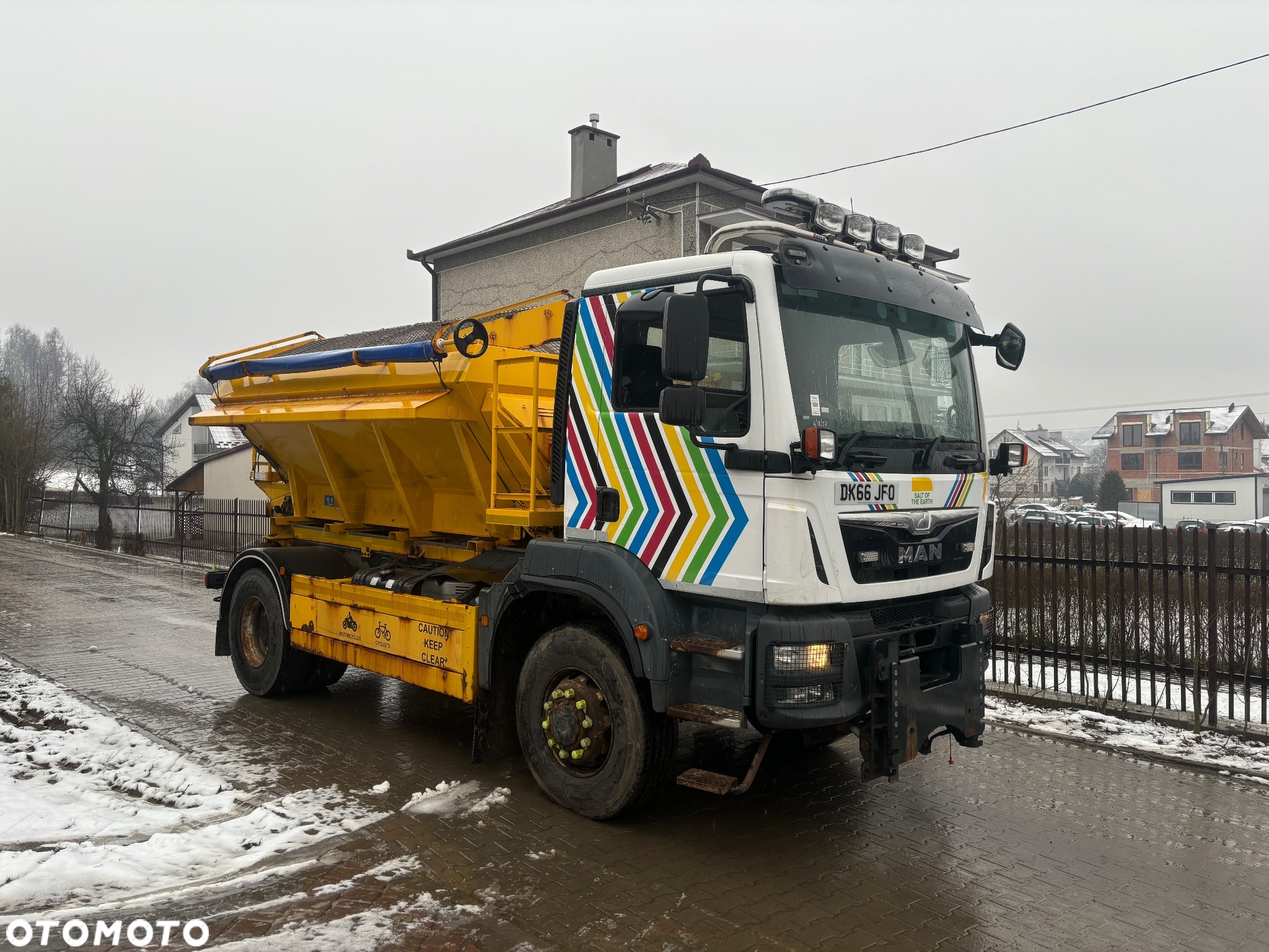 MAN TGM 18.290 4X4BB piaskarka solarka econ pług schmidt - 5