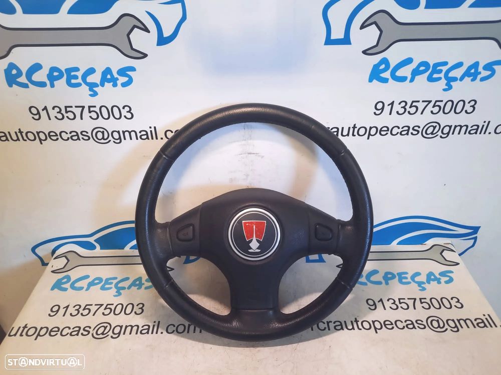 VOLANTE GUIADOR COMPLETO ROVER 414 CTD0263XXX 25 45 200 PELE AIRBAG - 4