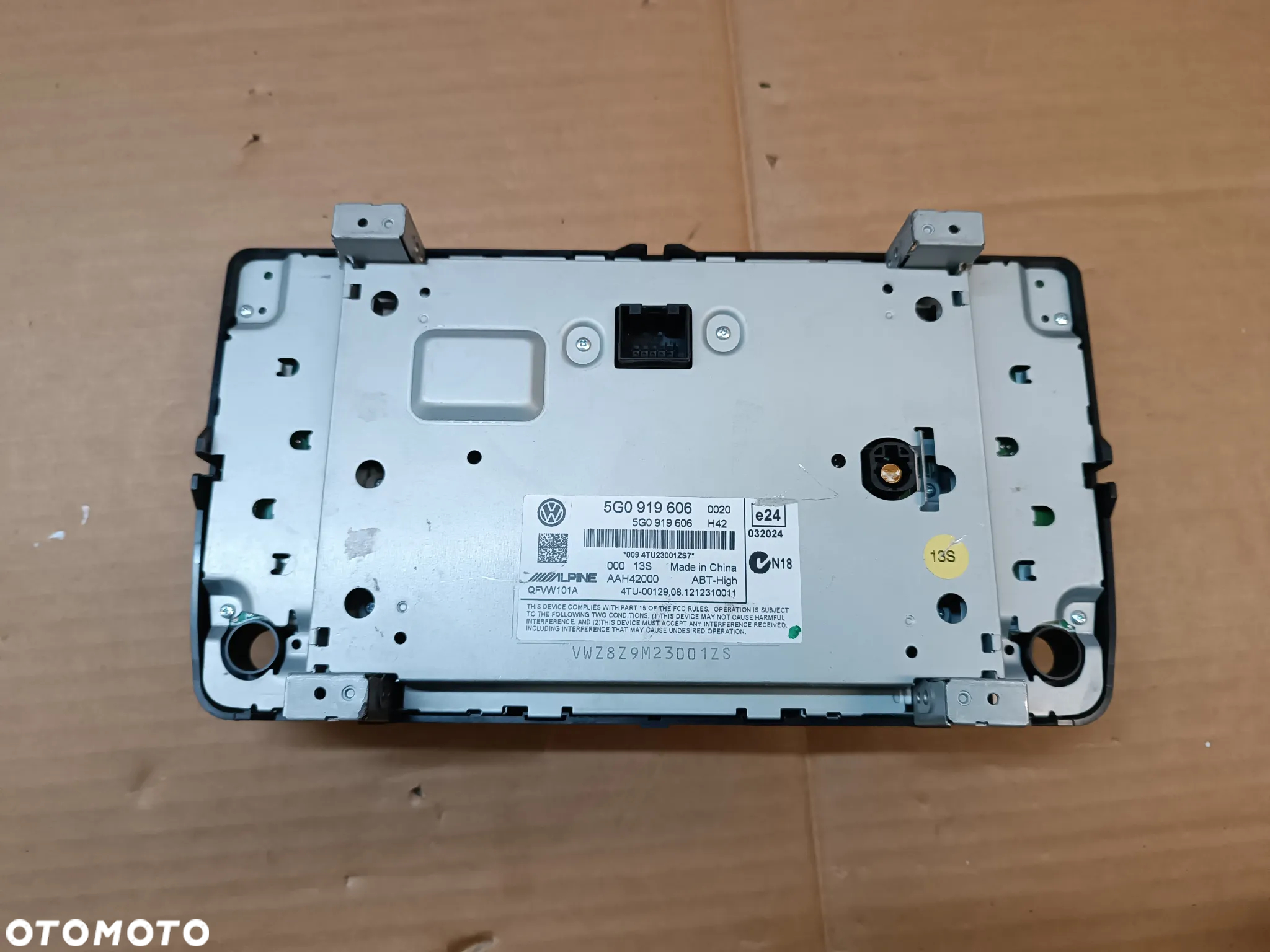 RADIO NAWIGACJA GPS WYŚWIETLACZ VOLKSWAGEN 5G0919606 - 2