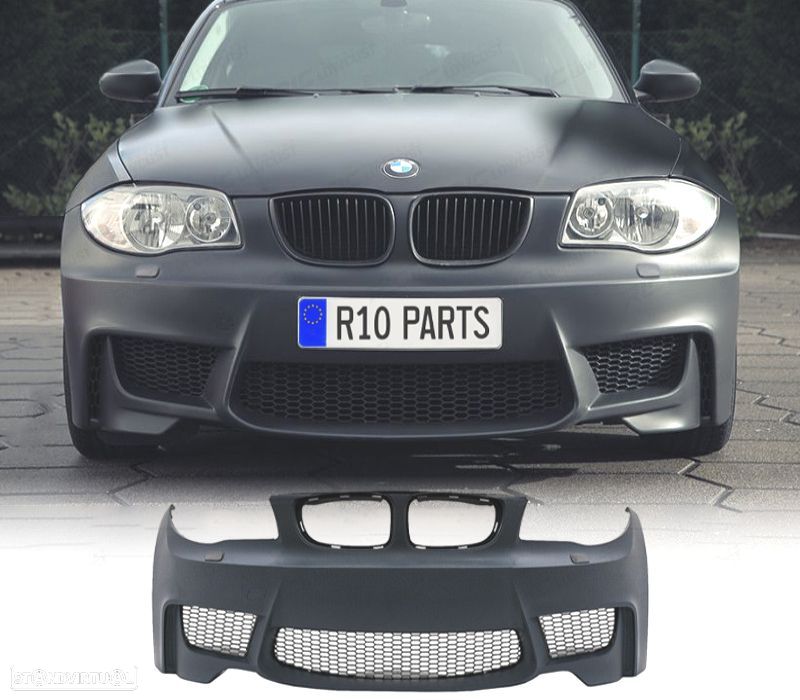PÁRA-CHOQUES FRONTAL BMW E81 E87 E82 04-13 LOOK 1M SRA ABS - 1