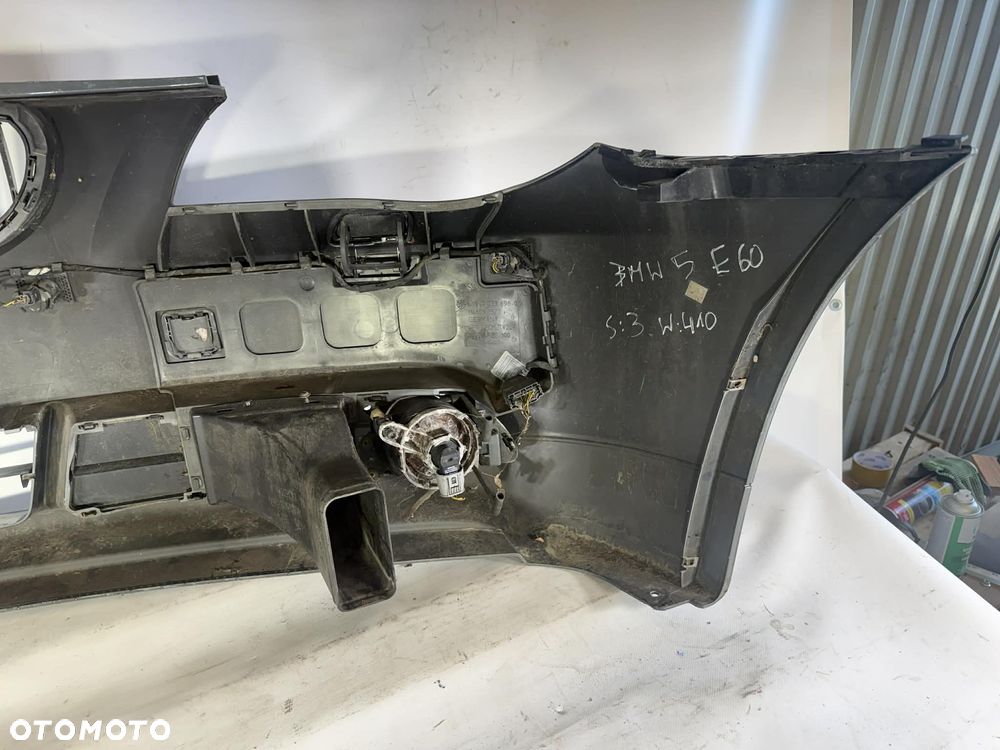 BMW 5 E60 Zderzak Przód Przedni 03-07 Sprysk. PDC 7033694 - 11