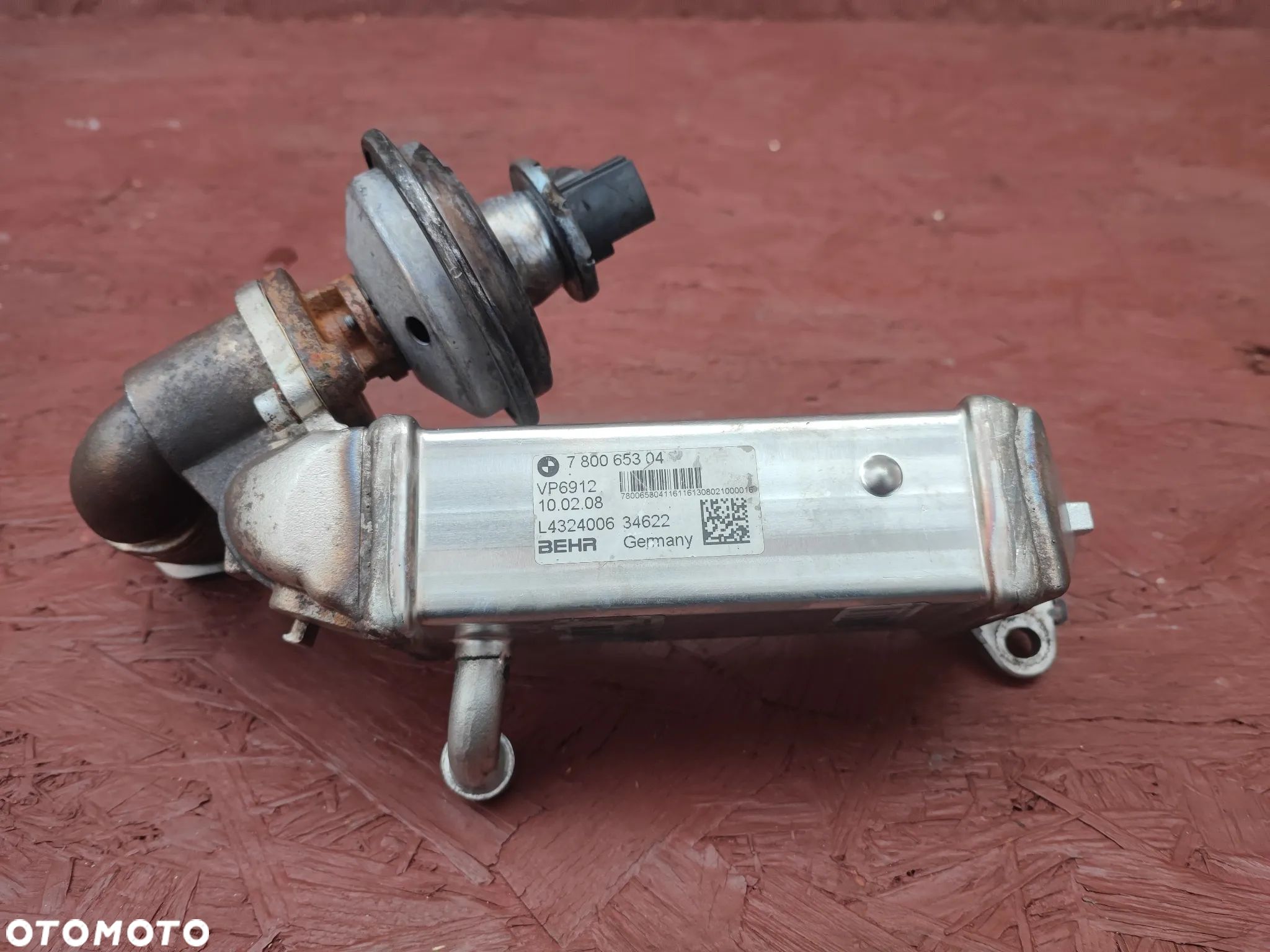 BMW E60 LCI / E90 / E91 / E92 / E81 / E87 ORYGINALNA CHŁODNICA EGR / CHŁODNICZKA EGR / CHŁODNICA SPALIN DO SILNIKÓW GAMY N47 ( 1.8D / 2.0D ) O NR. 11 71 7 800 653 / 11 71 7 801 942 / 11 71 9 886 716 OEM W BARDZO DOBRYM STANIE - 1