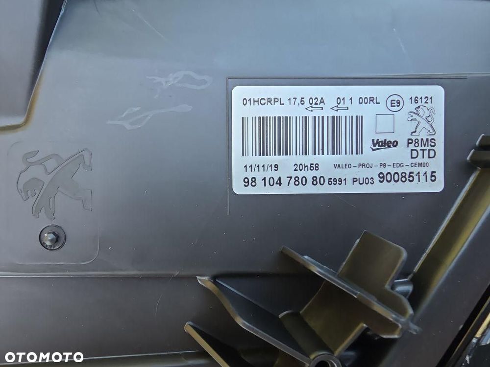 PEUGEOT 3008 5008 II 2 Lampa prawa Kompletna Zwykła H7 Led 9810478080 Nowa - 11