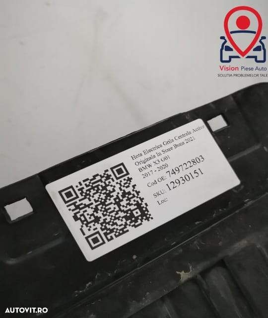 Hota Electrica Grila Centrala Activa Originala In Stare Buna BMW X3 G0 - 7
