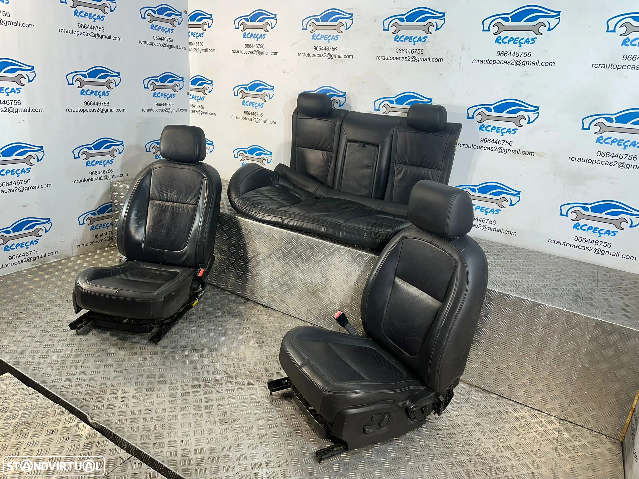 Conjunto Bancos Eletricos Pele Perfurada Jaguar XF X250 2007 - 2015 - 3