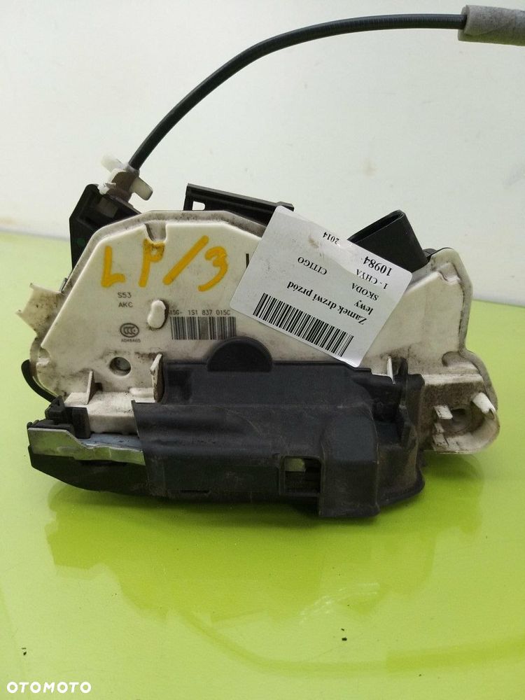 Zamek drzwi przód lewy SKODA CITIGO VW UP SEAT MII 1S1837015C 7 PIN 11-19 - 2