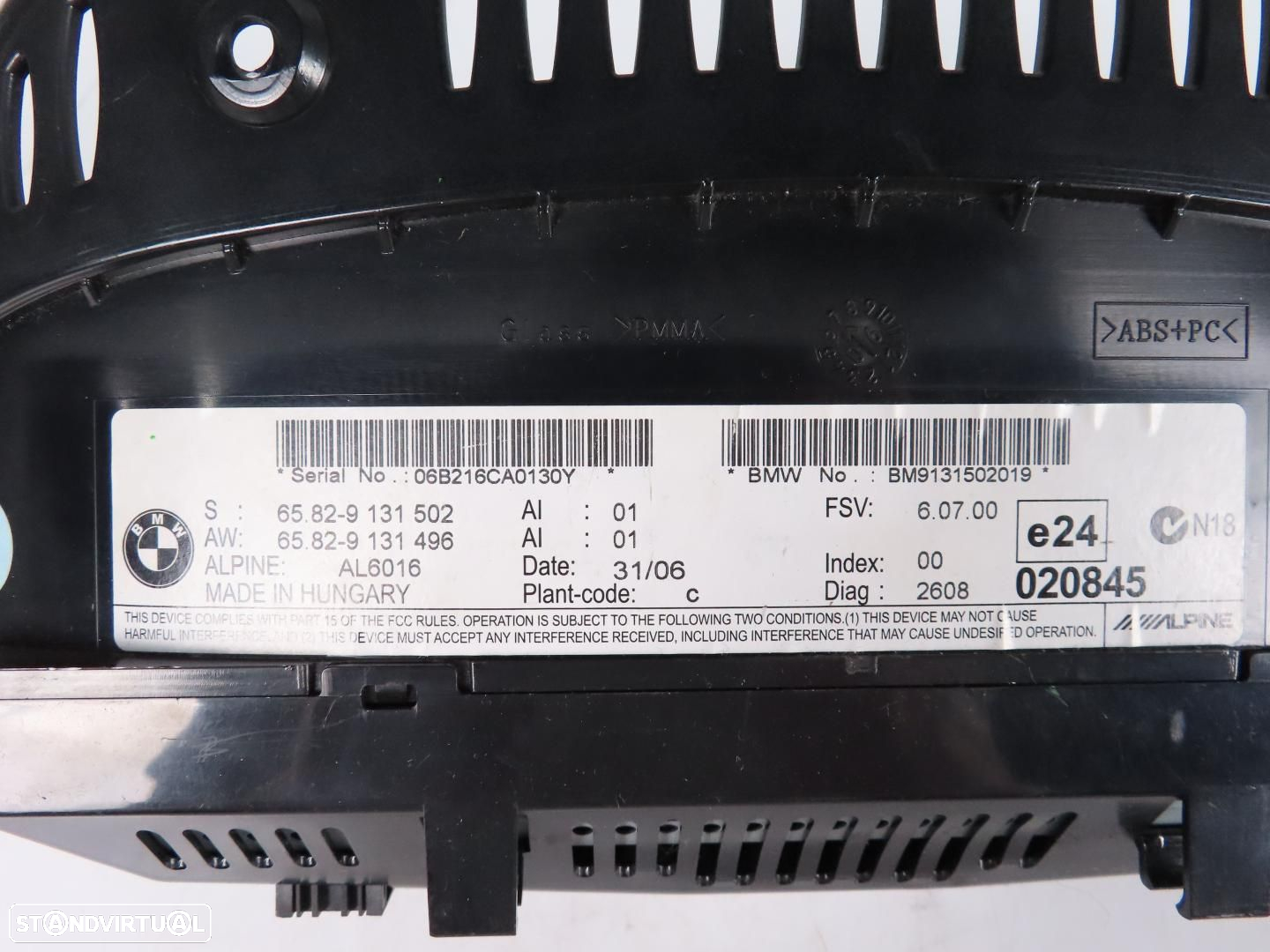 Monitor / Display Central Profissional 8.8 Usado / Original BMW 5 (E60)/BMW 5 To... - 6