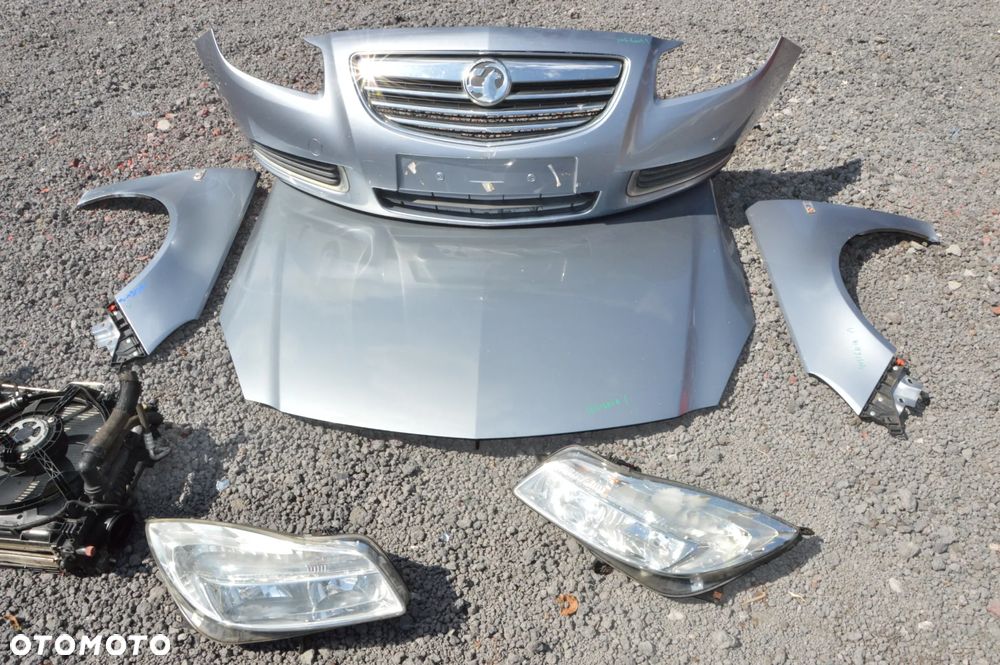 Zderzak maska błotnik lampa chłodnice  komplet przód opel insignia a