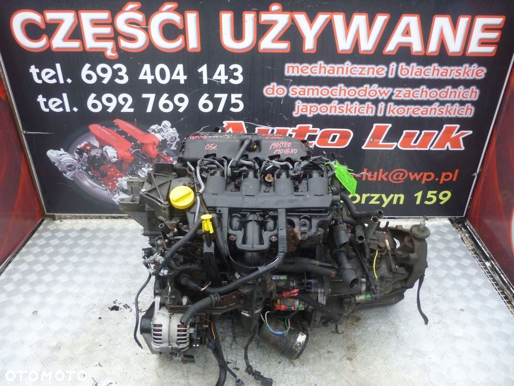 SILNIK KOMPLETNY RENAULT MASTER OPEL MOVANO 2.5 DCI G9U754 05r. 209 TYS - 1