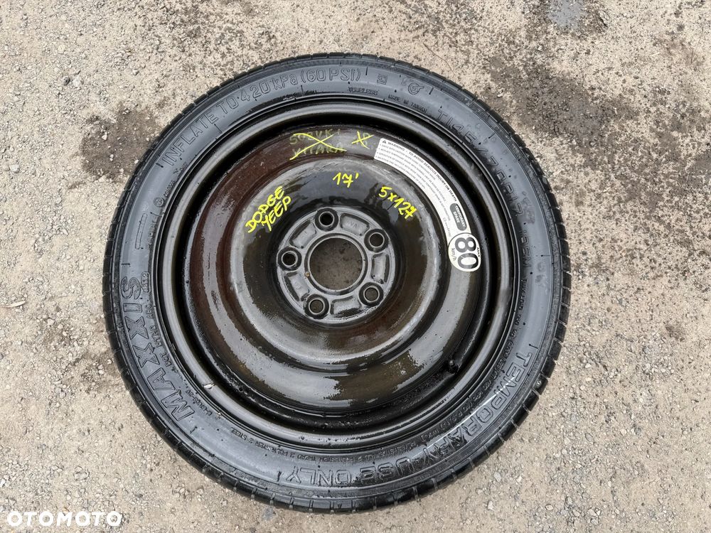 Koło dojazdowe dojazdówka 17' 5x127 Dodge Jeep 145/70 R17 - 1