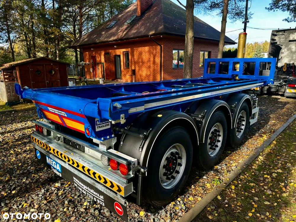 Inny MEGA TRAILERS - naczepa do przewozu kontenerów z wywrotem! z własną hydrauliką wywrotu! - 10