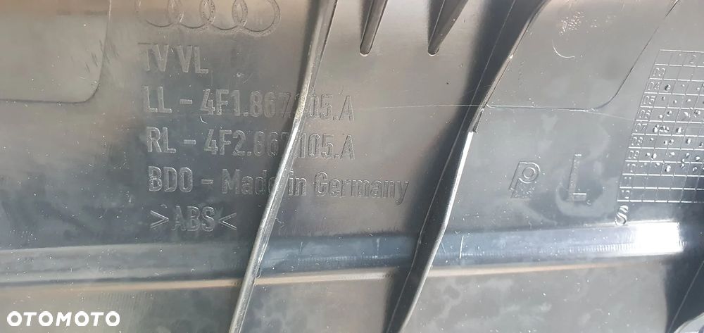Boczek tapicerka lewy przód przednia lewa Audi A6 C6 Lift - 10