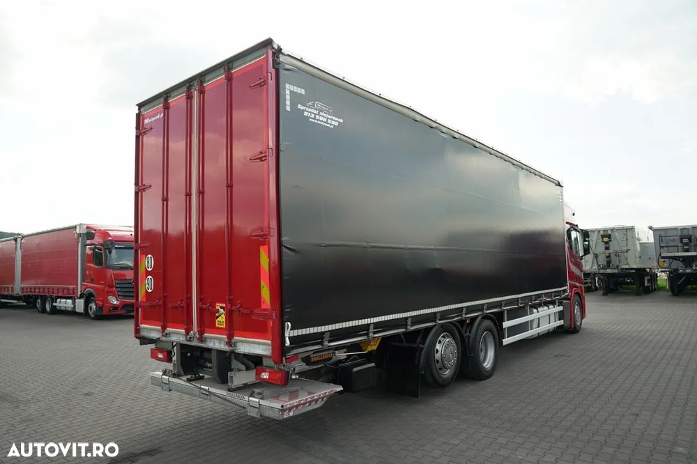 Scania R 410 / 9.5 M CORTINĂ / 6x2 / PUNTE RIDICATĂ / DHOLLANDIA LIFT / EURO 6 - 4