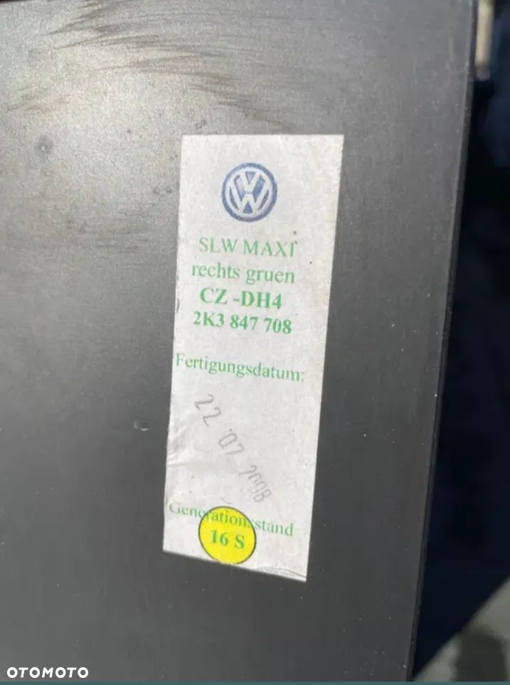 OKNO PRZESUWNE szyba drzwi BOCZNE PRAWE VW CADDY 2K 2004-20 Oryginał - 3