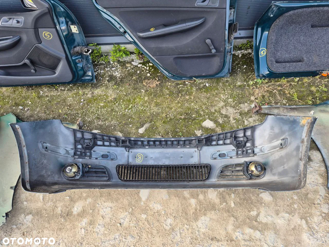 SKODA FABIA I ZDERZAK ZŁOTY ZIELONY KLAPA BŁOTNIK REFLEKTOR LAMPA PAS PRZEDNI WZMOCNIENIE - 26