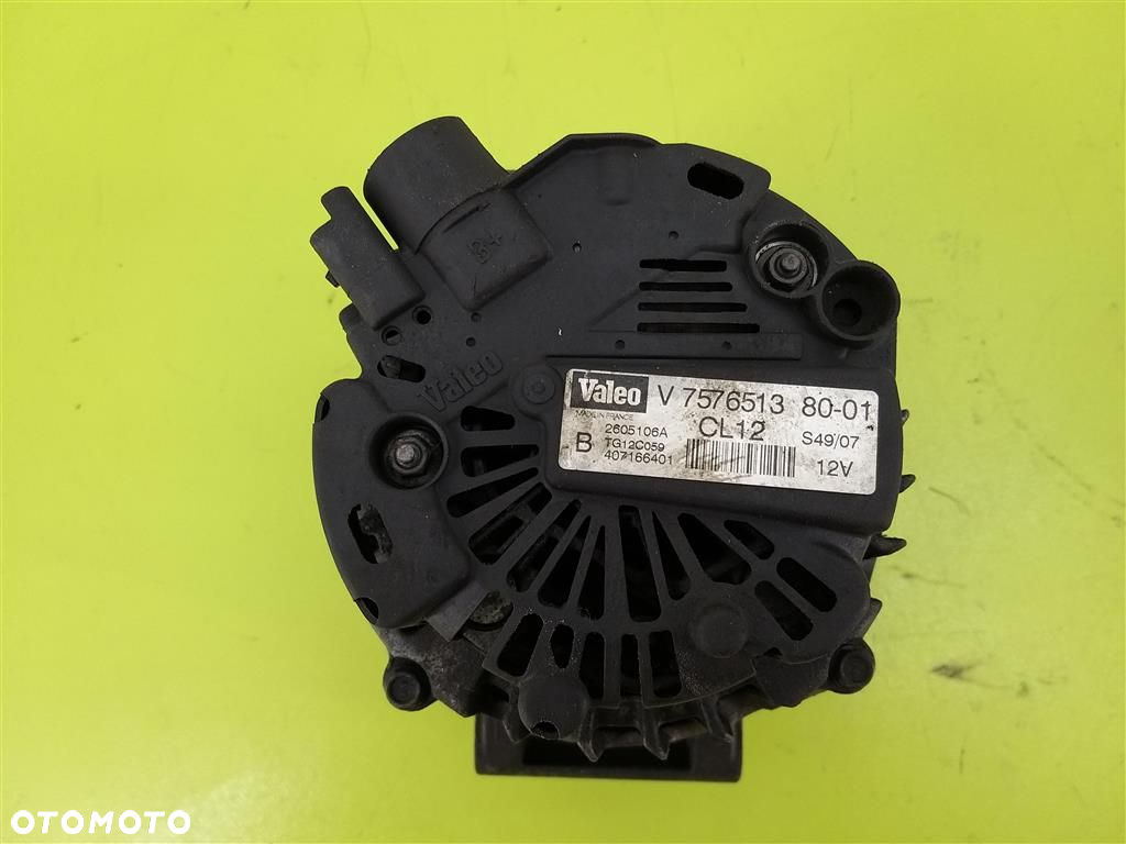 Alternator Peugeot 207 2006-2012 1,4 BENZYNA VALEO V757651380 ORYGINAŁ 1PIN - 4