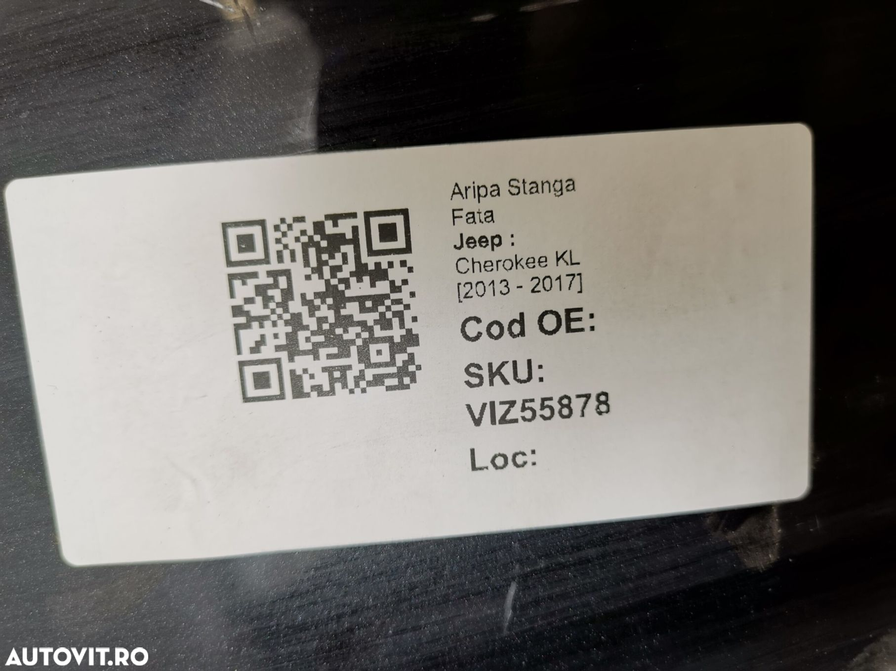 Aripa Stanga Fata Jeep  Cherokee KL 2013 2014 2015 2016 2017 Originala - 7