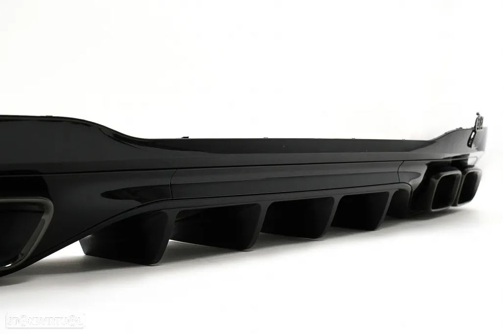 Difusor  com Ponteiras Mercedes C W206 (2021 a 2022) LOOK C63 - 4
