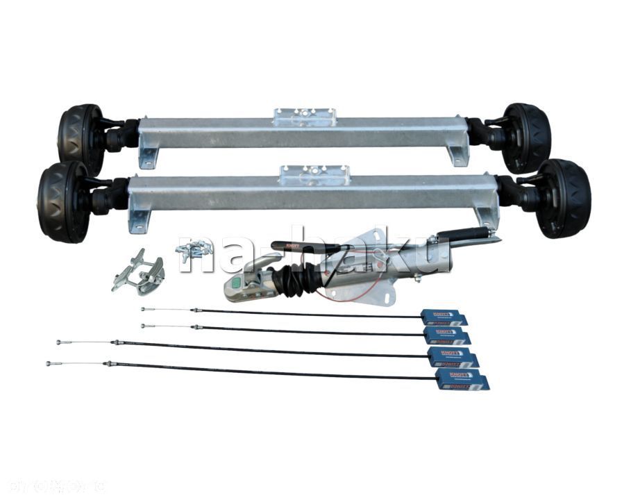 Układ KNOTT 2700kg zestaw 1300mm 5x112 lub 4x100 lawety