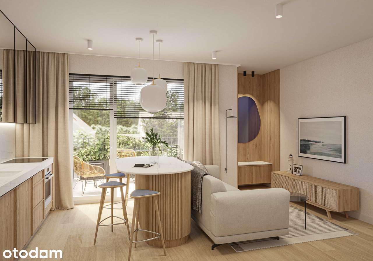 Apartament 38,46 m2 - 350 m od morza i plaży