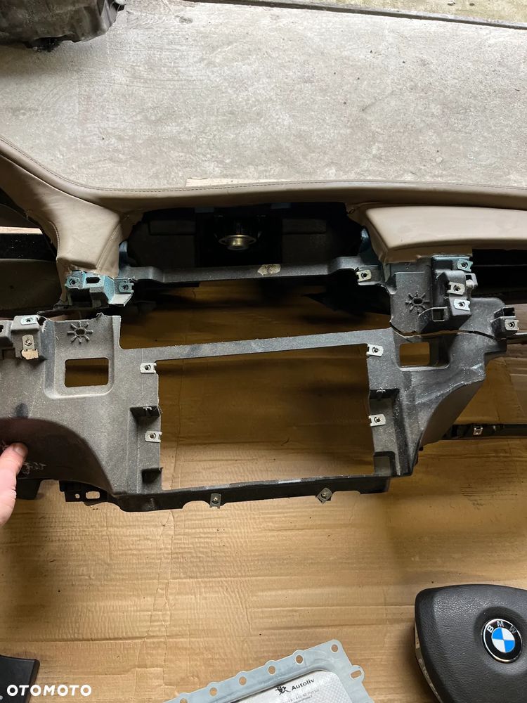 BMW 7 F01 F02 DESKA ROZDZIELCZA KOKPIT KONSOLA ARIBAG NAPINACZE ORYGINAŁ HUD KOMPLET - 3