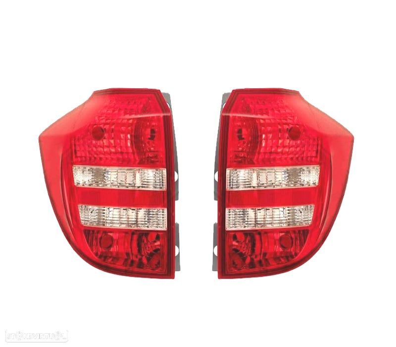 FAROLINS PARA KIA CEED WAGON 07-09 BRANCO VERMELHO - 1