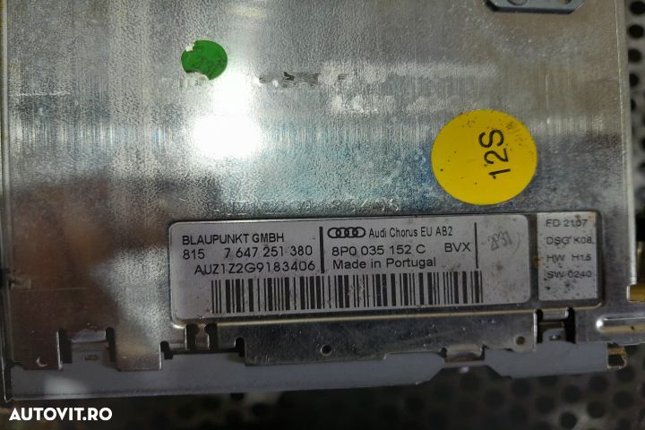 Radio cd 8P0035152C 8P0035152C Audi A3 8P/8PA [facelift] [2004 - 2008 - 3