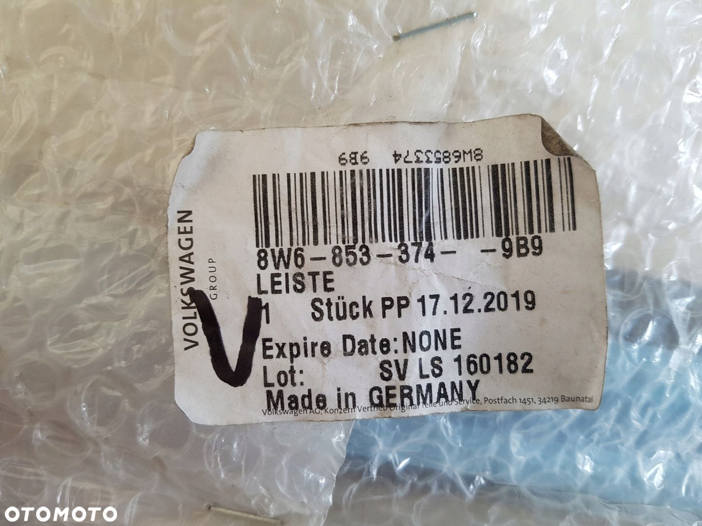 AUDI A5 F5 listwa nakładka na próg prawy przód 8W6853374 9B9 - 3
