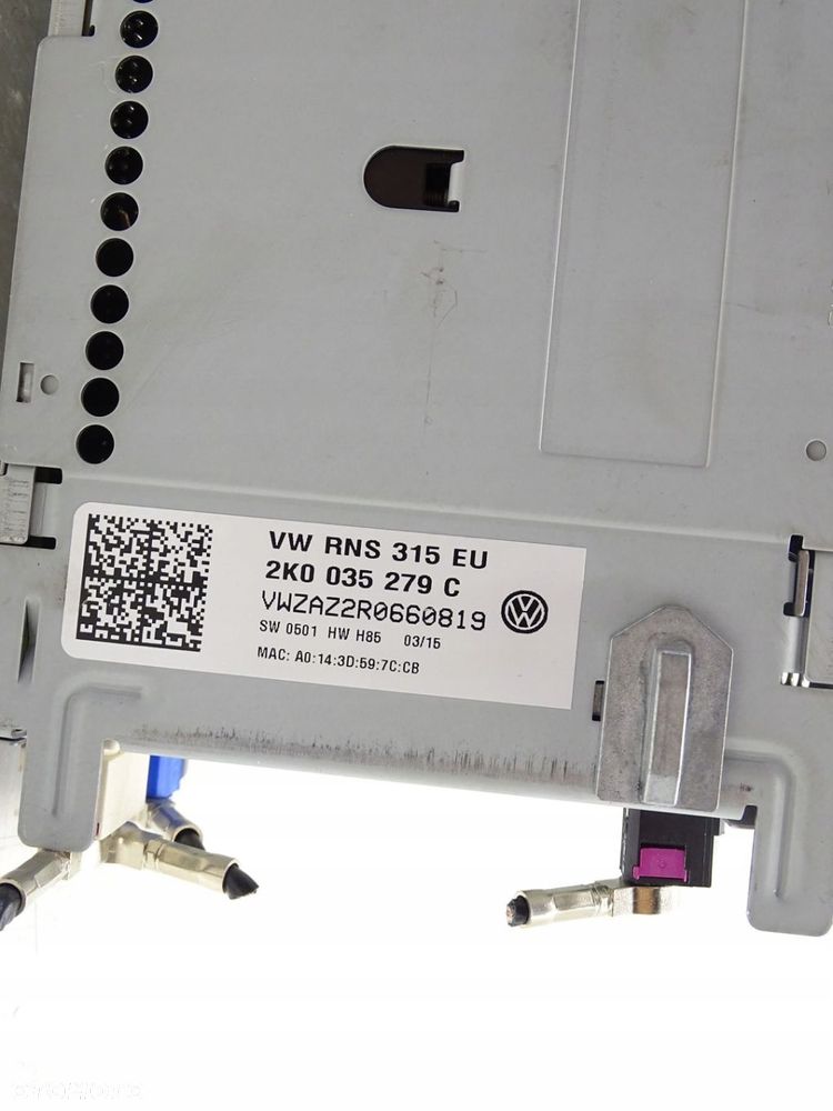 RADIO RADIOODTWARZACZ CD EKRAN WYŚWIETLACZ VW TIGUAN I 5N LIFT 2K0035279C - 4