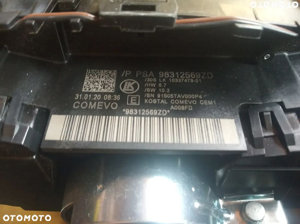 Przełącznik zespolony manetki taśma Peugeot Rifter Citroen C5 Aircross 98312569zd - 3