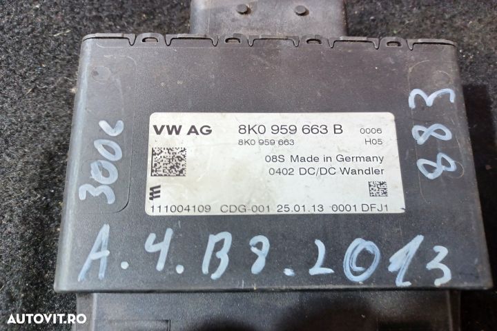 MODUL STABILIZATOR TENSIUNE 8K0959663B  8K0959663B Audi A4 B8/8K [fac - 3