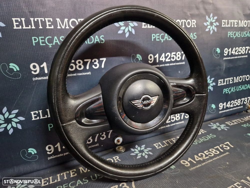 Volante usado pele com airbag MINI ONE COOPER CLUBMAN R56 R57 R55 - 1