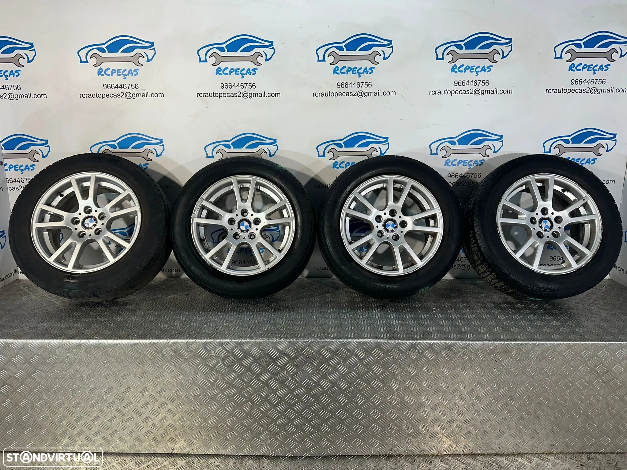 .Conjunto Jantes 17 Original BBS RK031 BMW X3 E83 Style 148 8J ET46 5x120 3412060 - 2