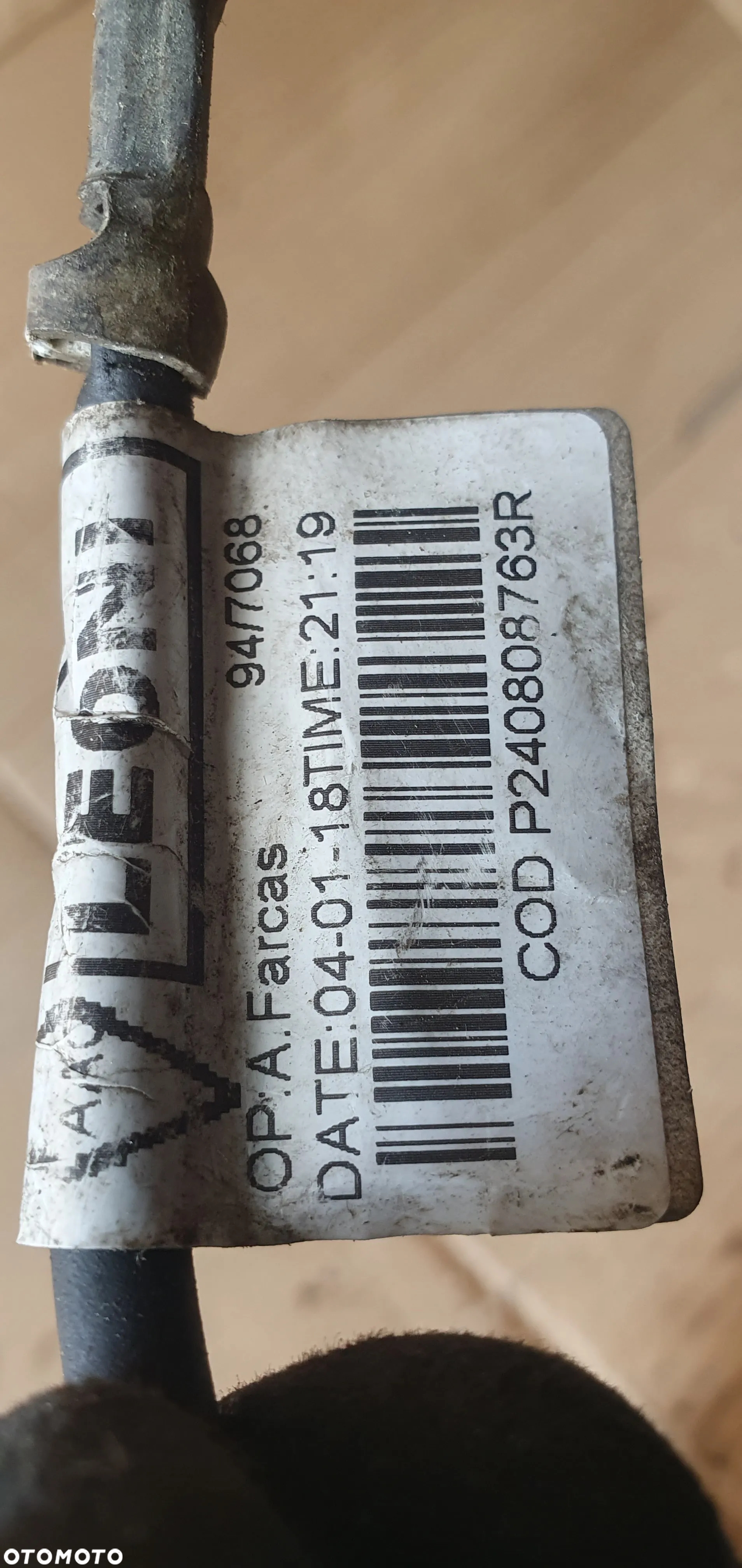 Klema minusowa akumulatora bezpiecznik Dacia Logan II 250825784R 240808763R - 12
